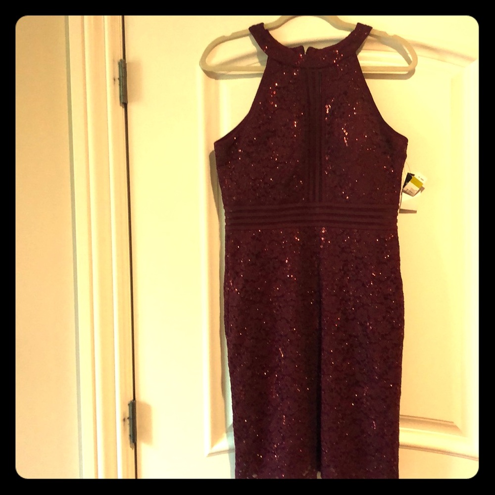 NEW! Maroon Lace Dress_Size 14